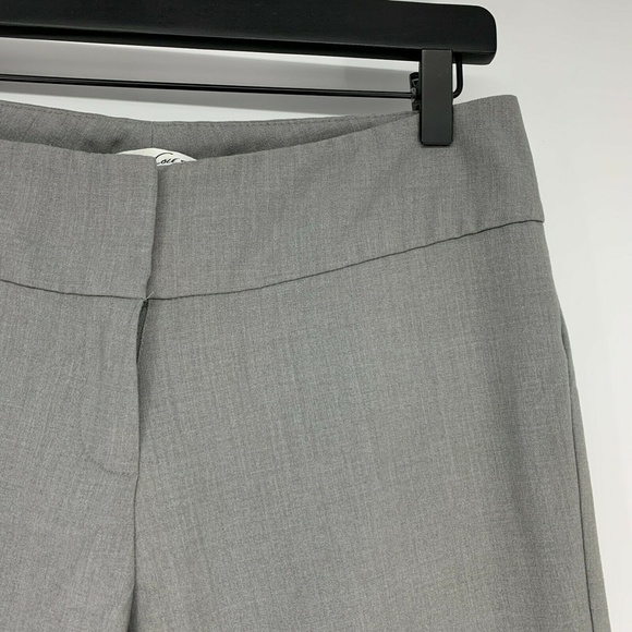 Kenneth Cole New York Dress Pants Womens 4 Average Gray Straight Leg Mid Rise - Picture 2 of 7